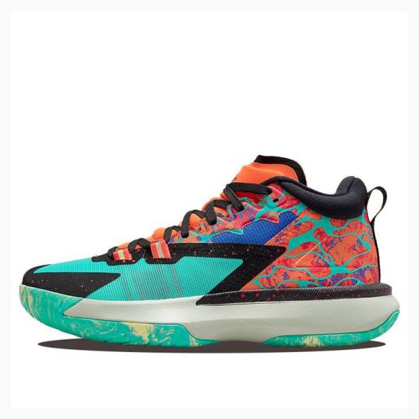 Nike Zion 1 PF Hyper Jade Koripallokengät Miesten Air Jordan Oranssi Vihreä | JD-290RI