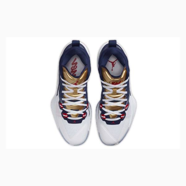 Nike Zion 1 PF USA Koripallokengät Miesten Air Jordan Sininen Kultaiset Punainen | JD-407OR