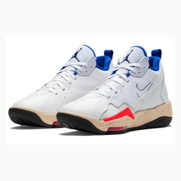 Nike Zoom 92 Ultramarine Koripallokengät Naisten Air Jordan Valkoinen Sininen Punainen | JD-874YN