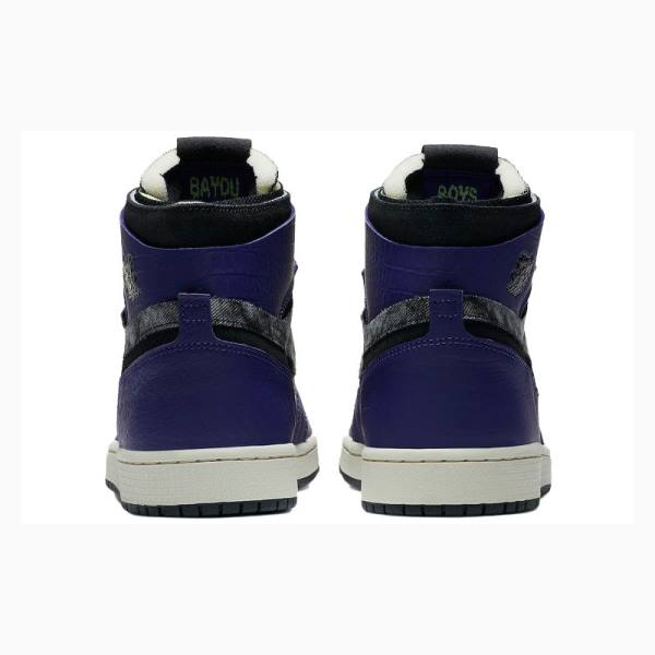 Nike Zoom Air CMFT BBS Bayou Boys Koripallokengät Miesten Air Jordan 1 Violetit Mustat | JD-183PK