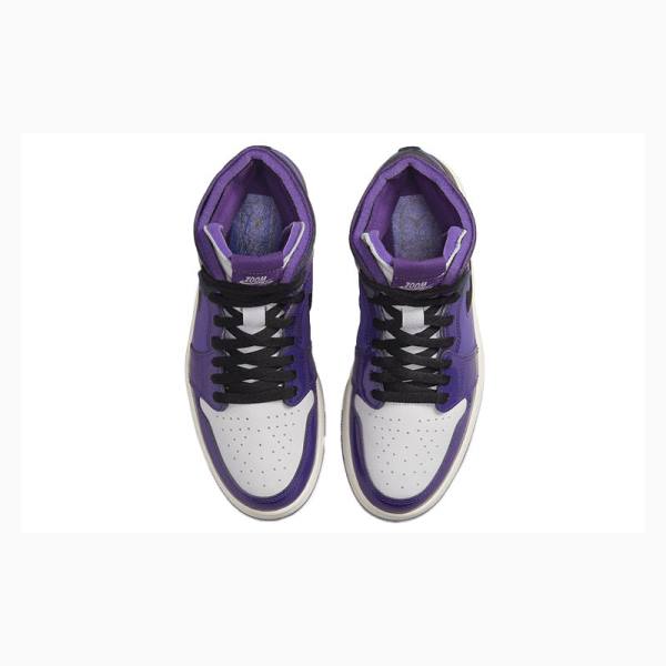 Nike Zoom Air CMFT Kiiltonahka Koripallokengät Naisten Air Jordan 1 Violetit | JD-509UA