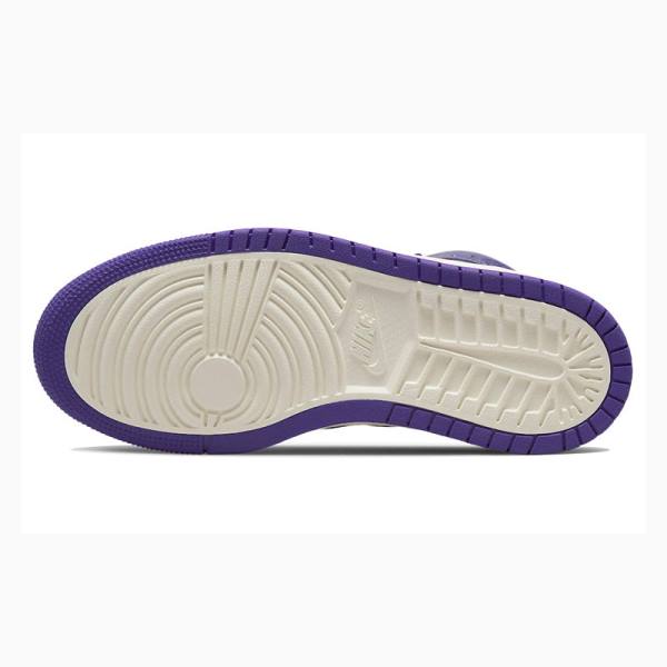 Nike Zoom Air CMFT Kiiltonahka Koripallokengät Naisten Air Jordan 1 Violetit | JD-509UA