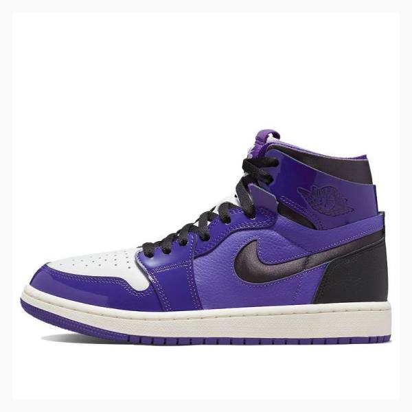 Nike Zoom Air CMFT Kiiltonahka Koripallokengät Naisten Air Jordan 1 Violetit | JD-509UA