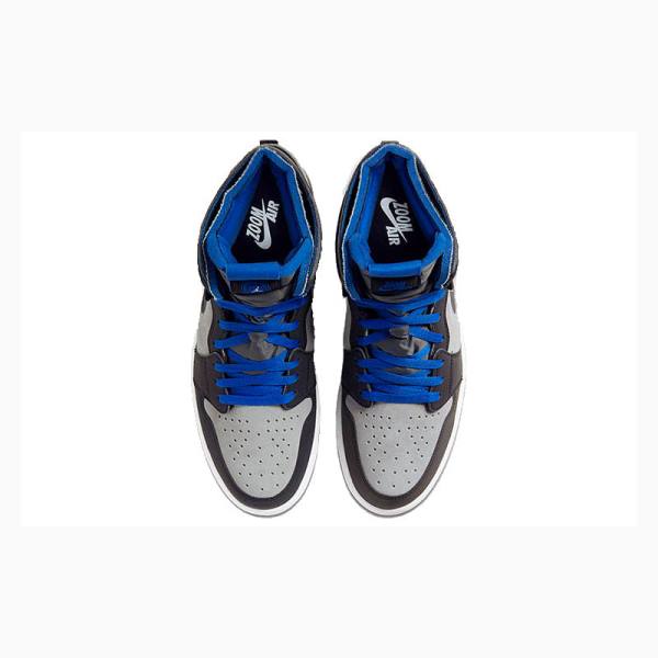 Nike Zoom Air CMFT LPL x Air Jordan Koripallokengät Miesten Air Jordan 1 Harmaat Mustat Sininen | JD-798UI