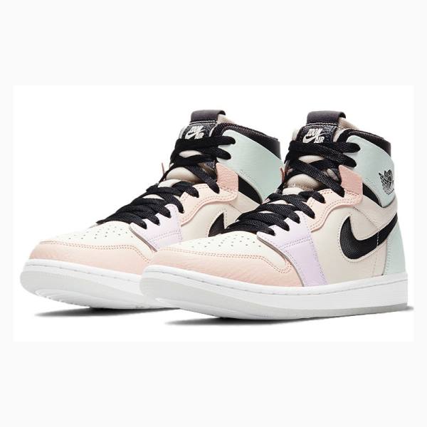 Nike Zoom Air CMFT Light Violet Koripallokengät Naisten Air Jordan 1 Mustat Pinkki | JD-458ZH