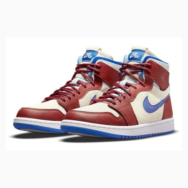 Nike Zoom Air CMFT Team Koripallokengät Naisten Air Jordan 1 Punainen Sininen | JD-798RP
