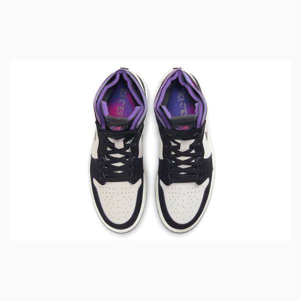 Nike Zoom CMFT PSG PSG Koripallokengät Miesten Air Jordan 1 Violetit Mustat | JD-436ZH