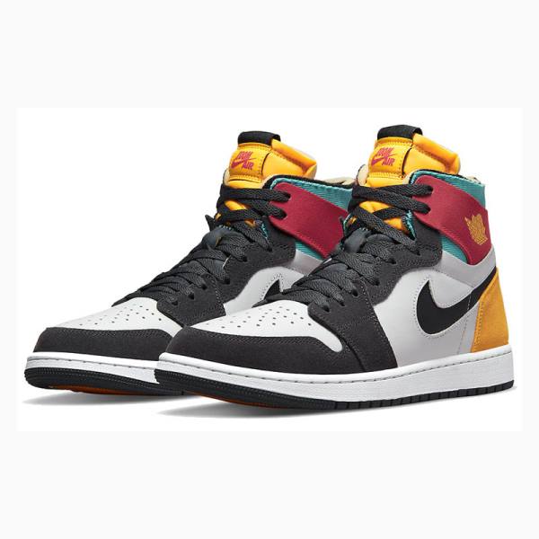 Nike Zoom CMFT Red Aqua Gold Koripallokengät Miesten Air Jordan 1 Monivärinen | JD-301FC