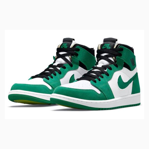 Nike Zoom Mukavuus ' Stadium Koripallokengät Miesten Air Jordan 1 Vihreä Valkoinen | JD-584ZQ