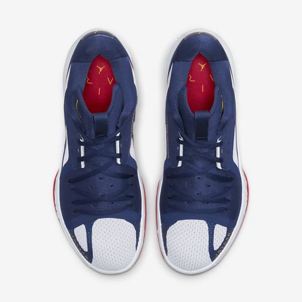 Nike Zoom Separate Miesten Air Jordan Laivastonsininen Valkoinen Punainen Kultaiset | NK895XWY