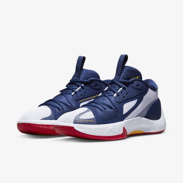 Nike Zoom Separate Miesten Air Jordan Laivastonsininen Valkoinen Punainen Kultaiset | NK895XWY